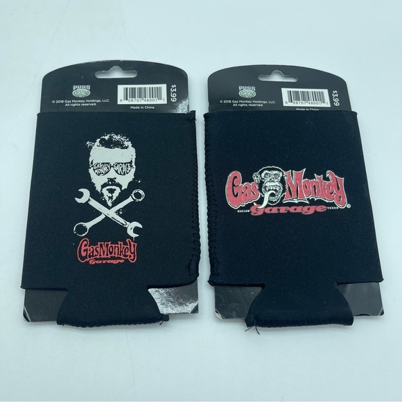 Gas Monkey Koozies Set of Two Black New - Picture 7 of 11